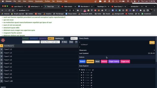 TanStack v4 Query Course #9 - Initial/Placeholder Query Data смотреть онлайн