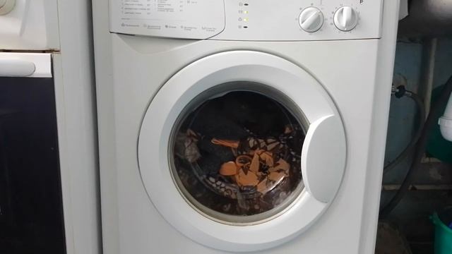 Indesit WISL62. Program 9. Express, 30°C. The most dangerous spins IN EVER!!! смотреть онлайн