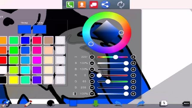 Рисование моего перса в Андертейл. Читать описание.