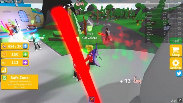 ПОБЕДИЛИ БОССА в ROBLOX SABER SIMULATOR смотреть онлайн