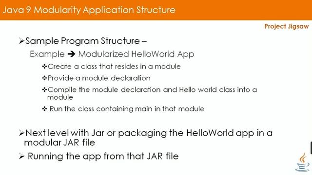 Application Structure | Modularity | Project Jigsaw | Java 9 | Part 22 смотреть онлайн