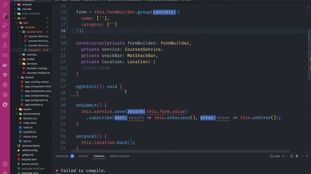 CRUD Angular + Spring | 23: Angular Typed Forms смотреть онлайн