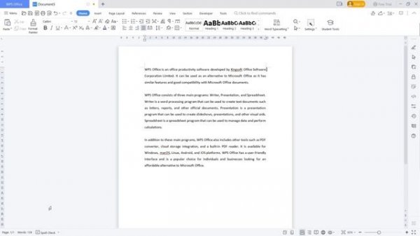 WPS Office How To Count Words