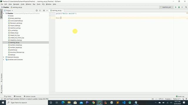 Naming and using variables in python | For beginners. смотреть онлайн