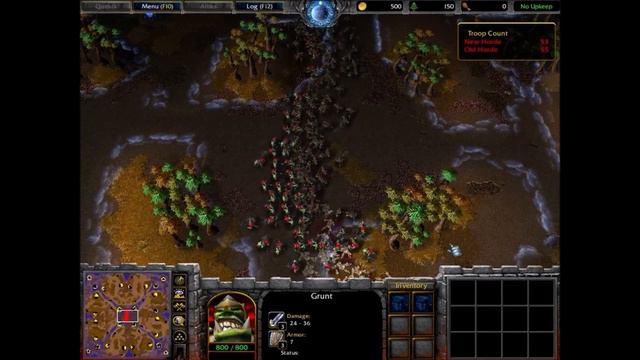 Warcraft 3 Classic: New Horde vs. Old Horde - Grunts (100 vs. 100) смотреть онлайн