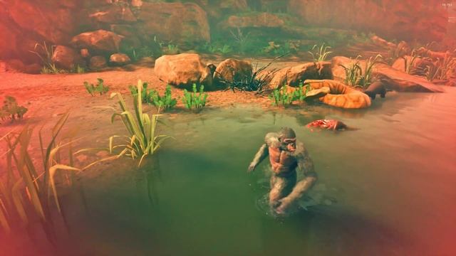 African Rock Python Vs Miocene African Otter Fighting Each Other смотреть онлайн