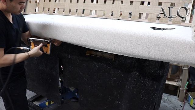 HOW TO UPHOLSTER A SOFA - DIY - ALO Upholstery смотреть онлайн