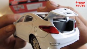 Про машинки.  Hyundai / Хендай Solaris и Santa Fe открываю новые модельки машин. Распаковка и обзор.