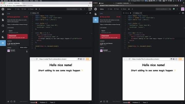 Introducing CodeSandbox Live смотреть онлайн