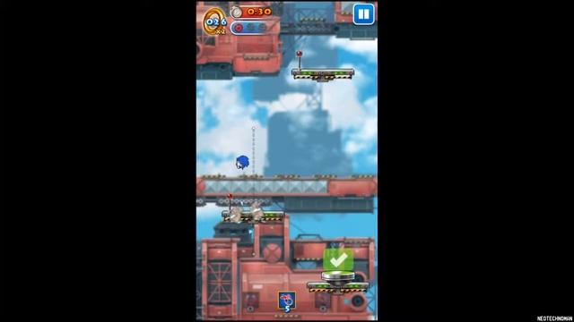 Sonic Jump (iOS) - Mechanical Zone Act 1-6 смотреть онлайн