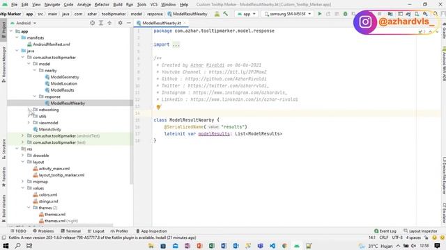 Tutorial Membuat Custom Tooltip Marker Google Maps dengan Android Studio смотреть онлайн