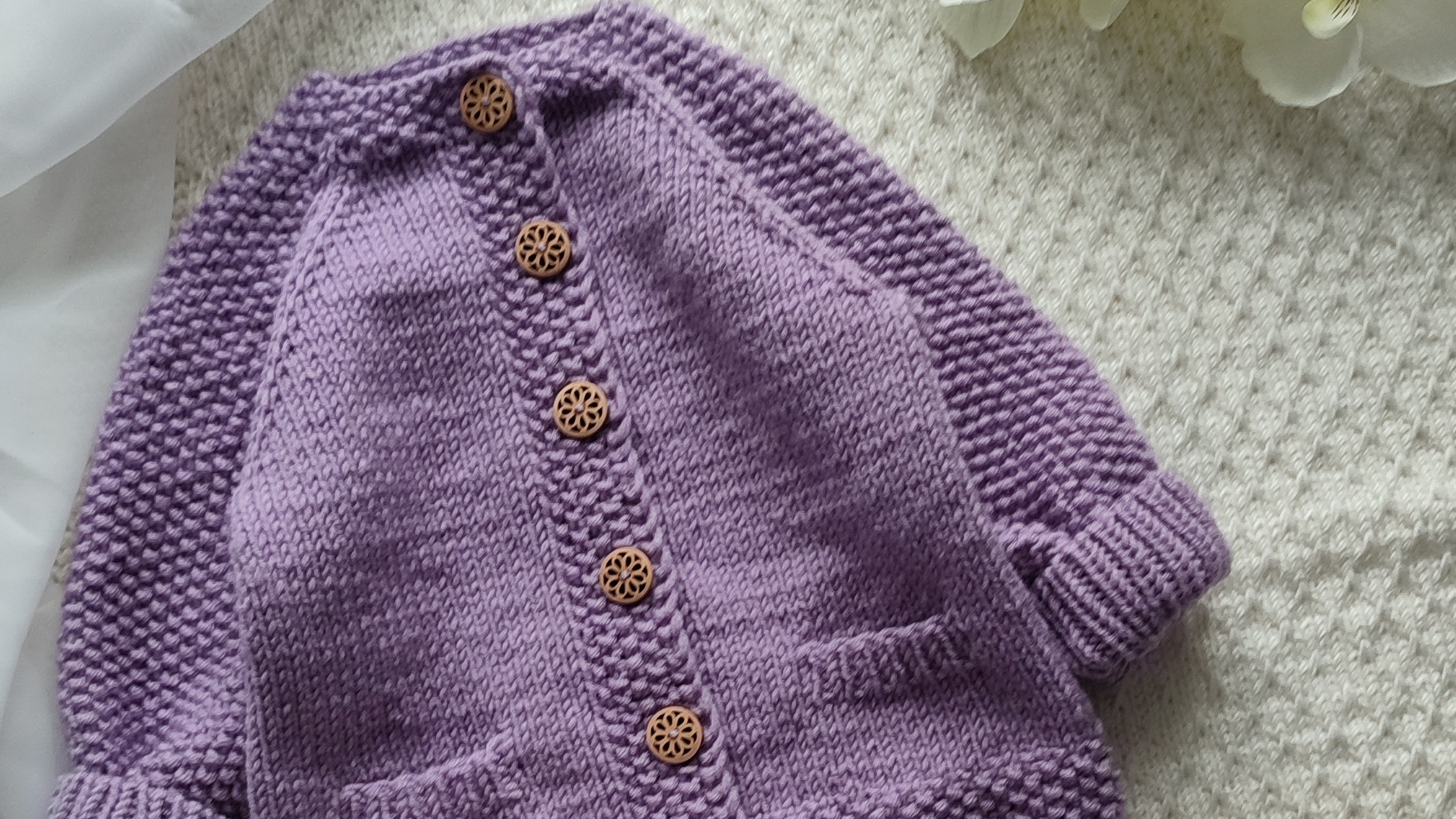 Мастер класс кардиган с карманами, размер 1 год (80см) смотреть онлайн