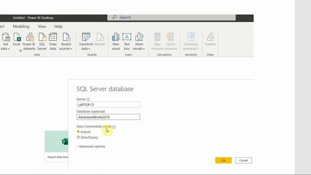 Connect Power BI Desktop to SSMS смотреть онлайн