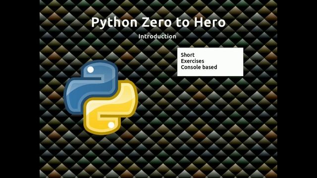 Python Zero to Hero Introduction смотреть онлайн