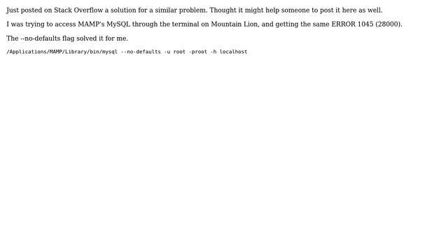 I just installed MAMP. How do I access mysql through the terminal? (6 Solutions!!) смотреть онлайн