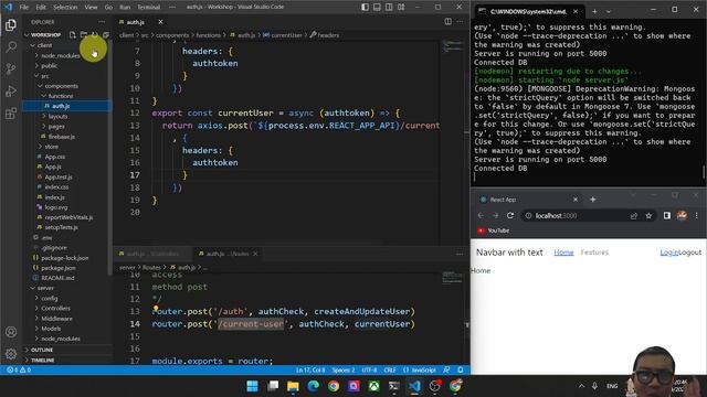 React Login Google | เช็ค Current User EP19 | รอยไถ พัฒนา смотреть онлайн