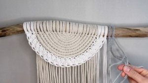 Полукруглое макраме панно мастер класс