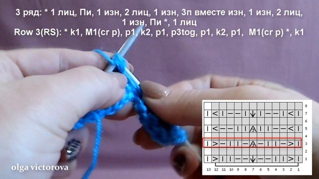 Двухсторонний рельефный узор Елочка 553 #Узорыспицами