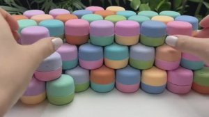 ASMR: пищевая сода, приятно хрустящие красочные таблетки