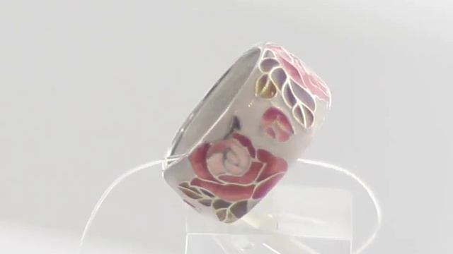 Кольцо из серебра с эмалью SOKOLOV артикул 94012127 смотреть онлайн