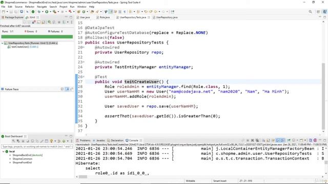 020 Code User Entity, User Repository and Unit Tests смотреть онлайн