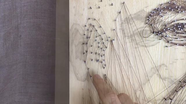 Урок 10. Уши и волосы. String art портрет. Стринг арт курс для продвинутых смотреть онлайн