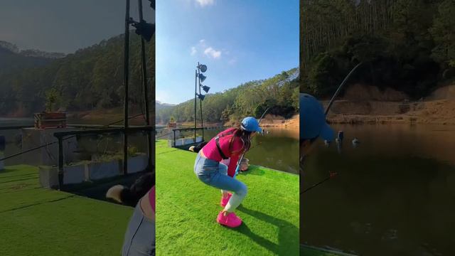 路過廣東蹭一頓酒席，聽說男主人喜歡吃鰱鳙，直接釣上兩條大魚送給他！【娜小娜愛釣魚】 смотреть онлайн