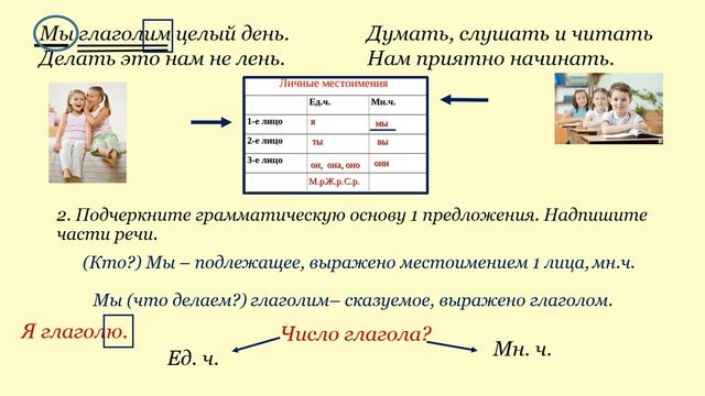 Русский язык "Число глаголов" смотреть онлайн