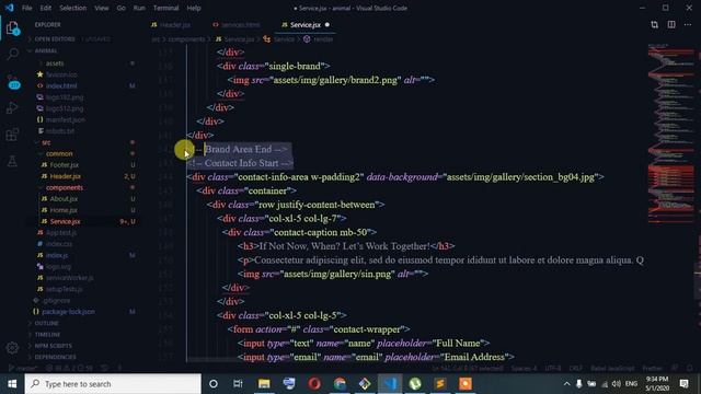 53. How to convert Html to React template | Services смотреть онлайн