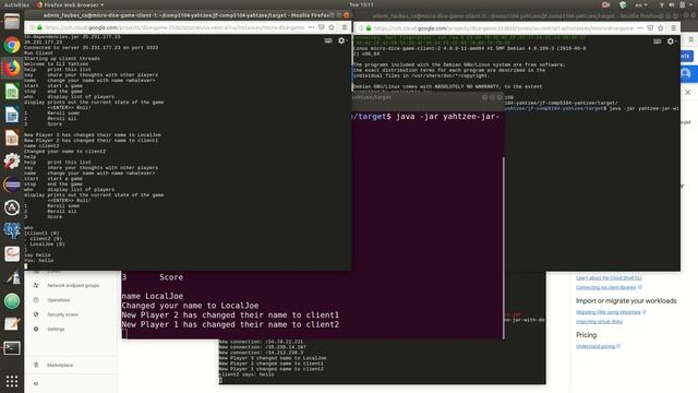 COMP5104 - A1 - Yahtzee Client Server demo смотреть онлайн
