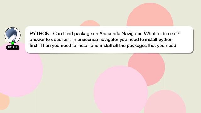 PYTHON : Can't find package on Anaconda Navigator. What to do next? смотреть онлайн