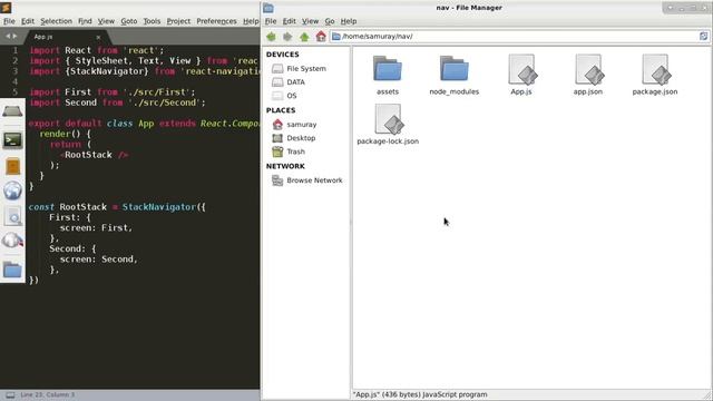 React Native Expo React Navigation смотреть онлайн