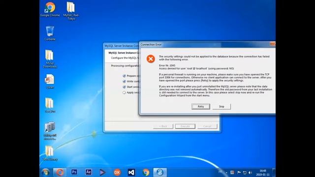 Fix Error..Microsoft Visual C++ 2015 in Windows7 + MySQL Server Apply Security Settings смотреть онлайн