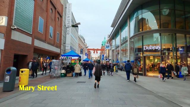 🇮🇪[4K WALK] 1 HOUR DUBLIN CITY CENTRE 4K 60FPS WALKING TOUR IRELAND 2022