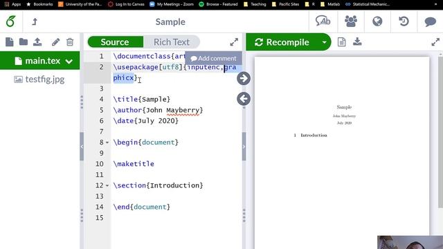Inserting Matlab Figures and Code into Overleaf смотреть онлайн