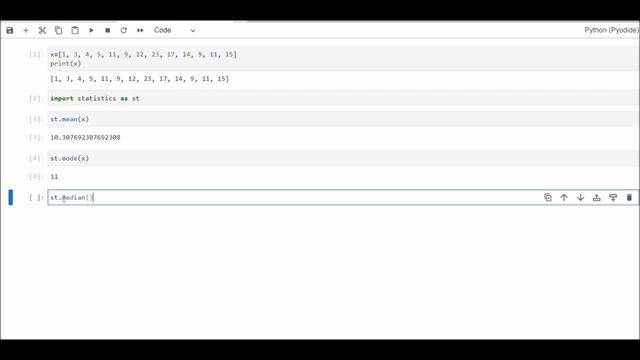 Descriptive Statistics in Python: Calculating Mean, Mode, Median, Harmonic Mean, Var., St. Deviatio смотреть онлайн