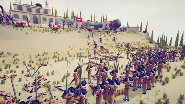 CAN 300x SPANISH ARMY CLEAR ENGLISH BASE? - Totally Accurate Battle Simulator TABS