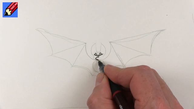Draw a bat for Halloween Real Easy смотреть онлайн