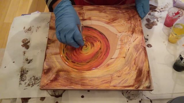 Акриловая заливка/ Fluid Art/ Абстакция смотреть онлайн