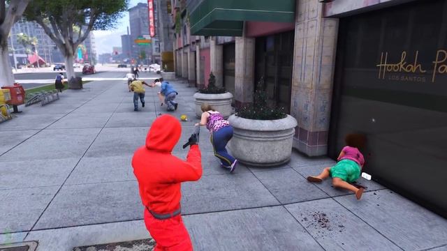 GTA 5 Squid Game Guard Ragdolls & Parkour Fails Episode 01 (Euphoria Physics) смотреть онлайн