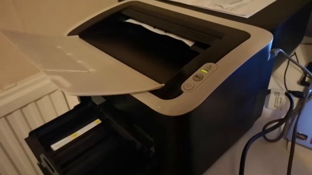 Samsung ML-1660 skrivartest och kontroll av toner volym смотреть онлайн