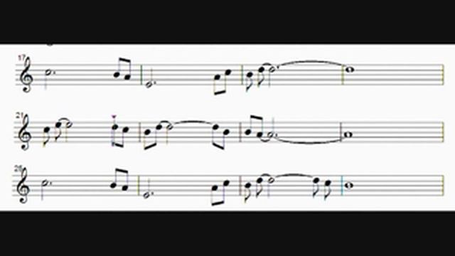 El último Mohicano. Partitura Flauta.