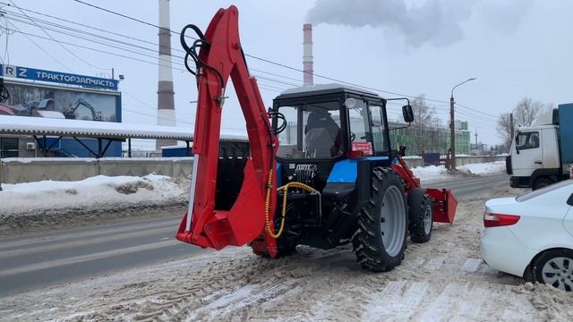 Собрали экскаватор из трактора Беларус 82 смотреть онлайн