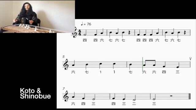 "Usagi Usagi" Karaoke Accompaniment - You Play Shinobue, I play Koto!! смотреть онлайн