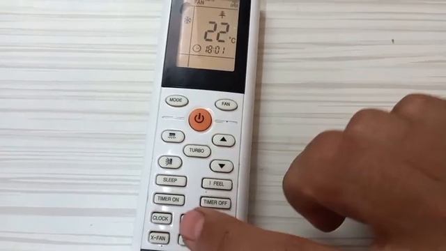 How To Lock The Gree AC Control Unit And Switch From F To C