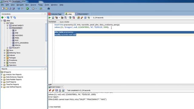 Kurs SQL 4: Jak dodać constrainty do tabeli? смотреть онлайн