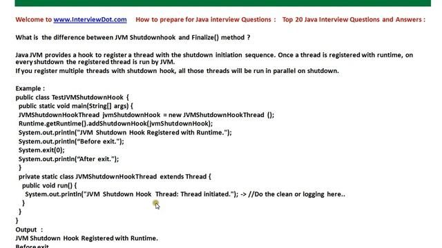 What is JVM Shutdownhook смотреть онлайн