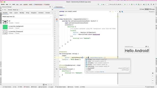 1/3 Adding Drawable and Using Image Composable смотреть онлайн