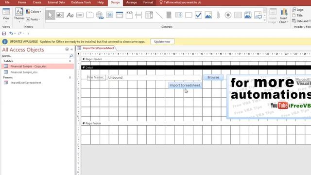 import data from excel to access vba on a click смотреть онлайн