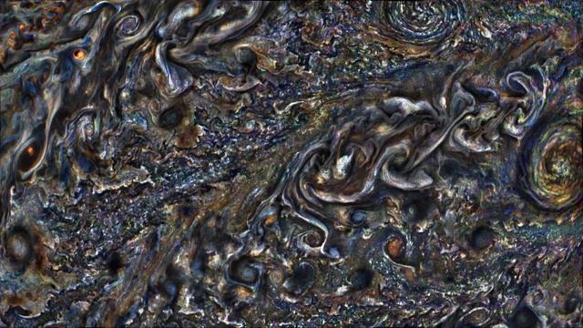 Jupiter via JunoCam смотреть онлайн